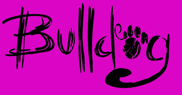 My logo design - My, Bulldog, Dog, Logo, Art, Inscription, Drawing, Creation