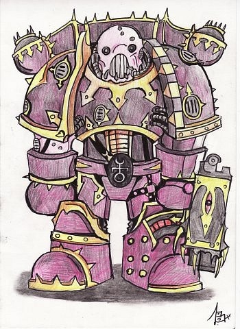 Unusual art on your favorite universe. - Warhammer 40k, Warhammer 30k, Chaos, Imperium, Wh Art, Longpost