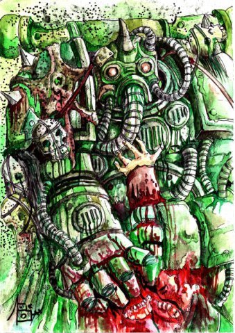 Unusual art on your favorite universe. - Warhammer 40k, Warhammer 30k, Chaos, Imperium, Wh Art, Longpost