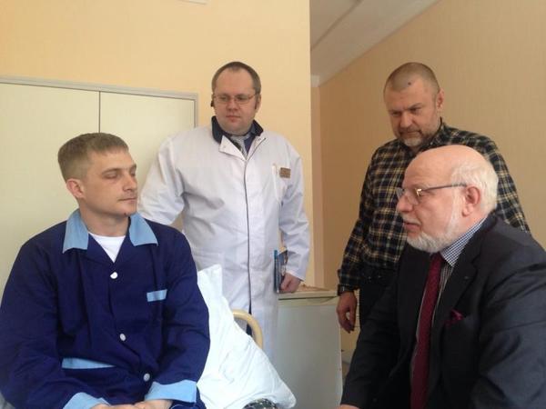 Human rights activists visited a policeman injured during a rally in Moscow - Politics, Professional, , Police, Beating