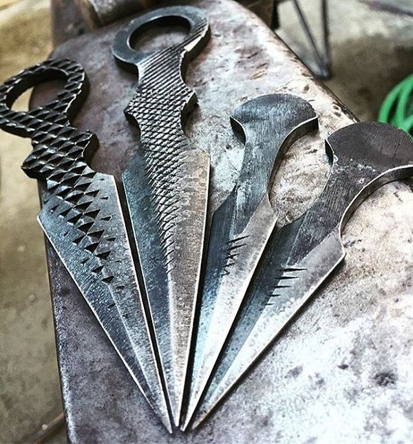 File throwing knives - Craft, File, Knife, Weapon, Throwing knives