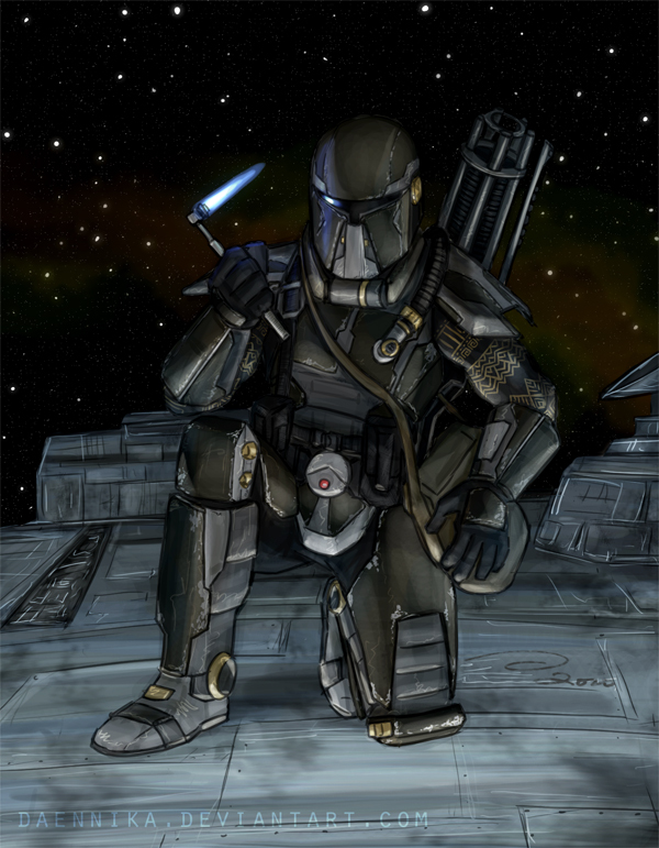 Proud and brutal Mandalorians - Star Wars, Art, Longpost