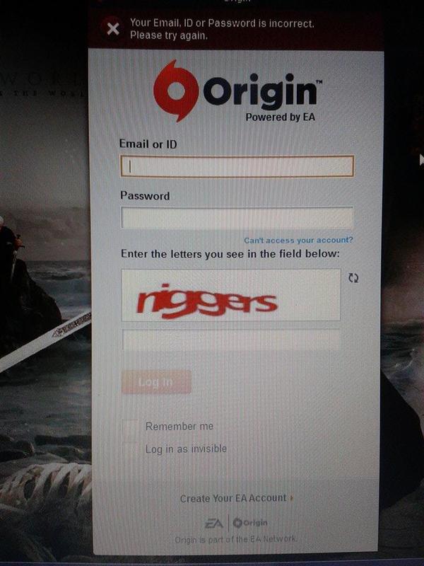 It doesn't seem to need to be typed. - Captcha, , Origin