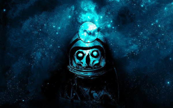 Serene astronaut... - My, Космонавты, Space, Photoshop, Drawing, Art