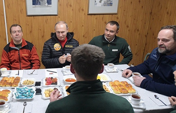 Putin and Medvedev in the Arctic - Vladimir Putin, Dmitry Medvedev, Arctic, Video, news, Longpost