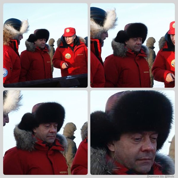 Found the same ... in the Arctic! - Dmitry Medvedev, The missing, Politics, Arctic, No more pouring, Connoisseur