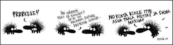 Swearing hedgehog and others - , , , Comics, Finnish language, Finland, Mat, Longpost