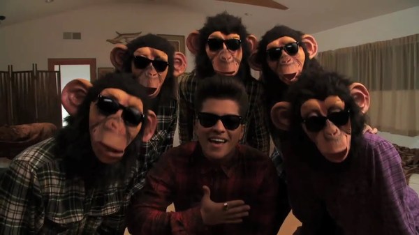 Find the person in the photo. - Black people, Monkey, Bruno mars, Video