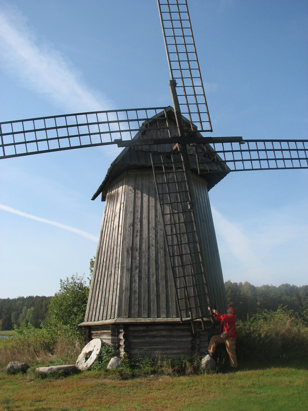 Don Quixote - My, Pushkin Mountains, Mill, Wind generator, Mikhailovskoye, The photo, Don Quixote