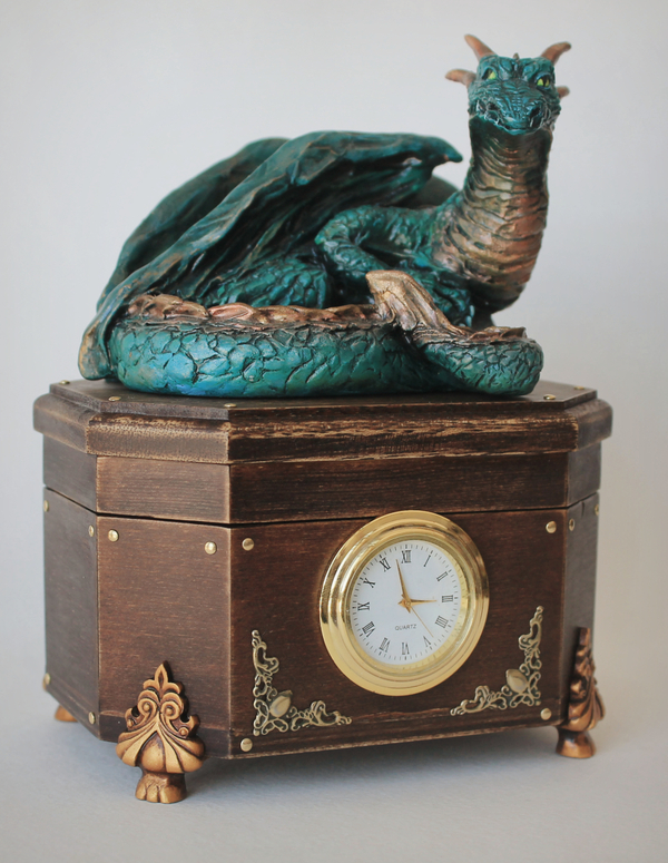 Winged Friday) - My, The Dragon, , Casket, Handmade, With your own hands, My, Longpost