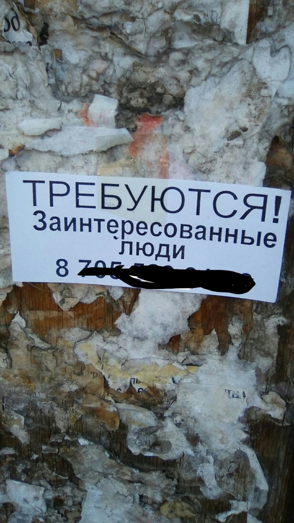 Кто в чем заинтересован звоните!