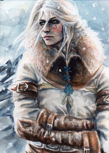 Ciri - Witcher, , , Andrzej Sapkowski, Beautiful girl, Art