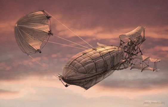 Steampunk and sky - Steampunk, , Sky, beauty, Longpost, Airship