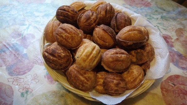 Nuts with condensed milk - My, Cooking, Bakery products