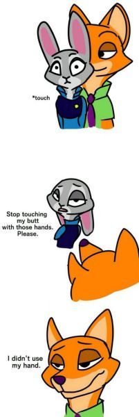 It wasn't a hand - Zootopia, Nick wilde, Judy hopps, Comics