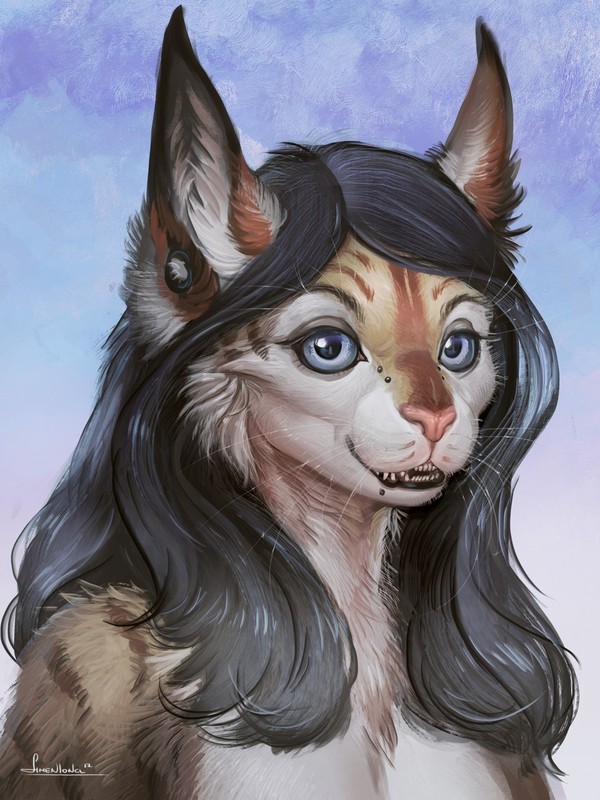 Blue eyed - Furry, Anthro, Art, 