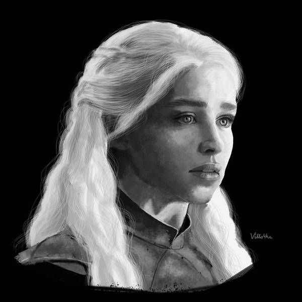 Daenerys. Game of Thrones. - My, Game of Thrones, Daenerys Targaryen, Photoshop, , Portrait, Drawing, Art