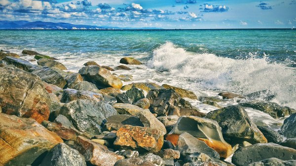 On the outskirts of Novorossiysk - My, Sea, Novorossiysk, Myskhako, Samsung galaxy s4, Snapseed