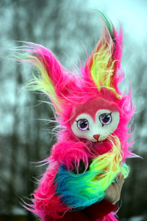 Hello. Not for fun...) - My, Mixed media, Toys, Handmade, Creative, Polymer clay, Eyes, Unicorn, , Longpost