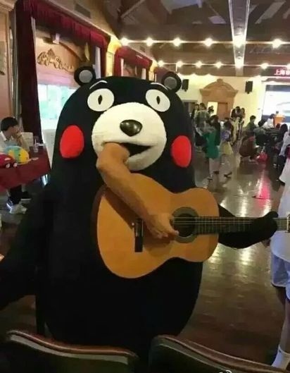 When creativity bursts forth - Kumamon, Guitar