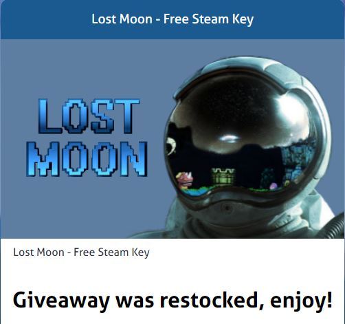 Раздача — Lost Moon [Steam] RESTOCK!!! - Steam халява, Халява, Lost Moon