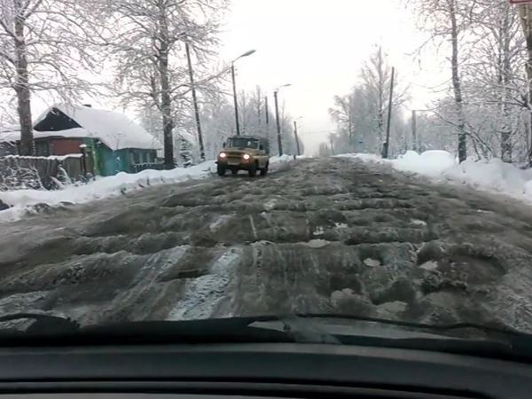 Healing potholes of Volgograd saved a heavy patient - Road, Humor