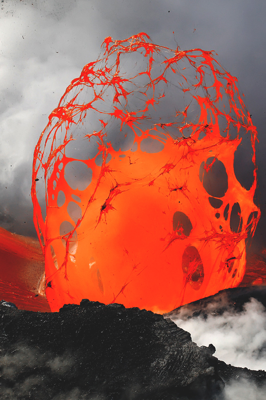 Lava post. - The photo, , Magma, Eruption, Longpost, Eruption