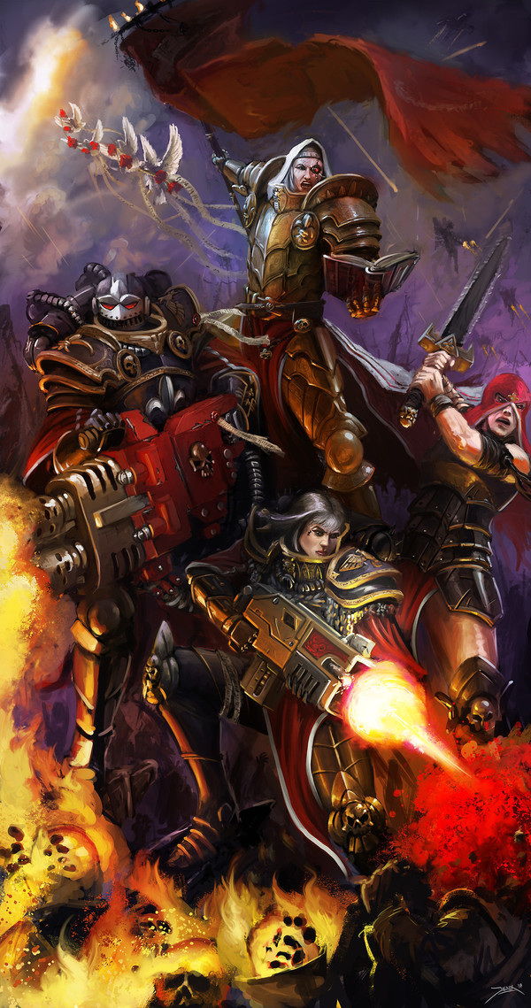 Sisters of battle - Warhammer 40k, Wh Art, Adepta Sororitas