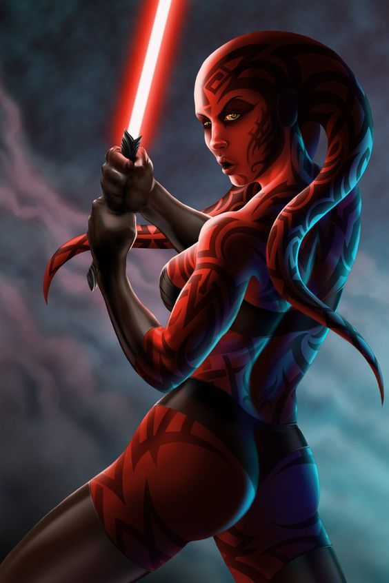 Elegant and loving Darth Talon - Star Wars, Art, Longpost