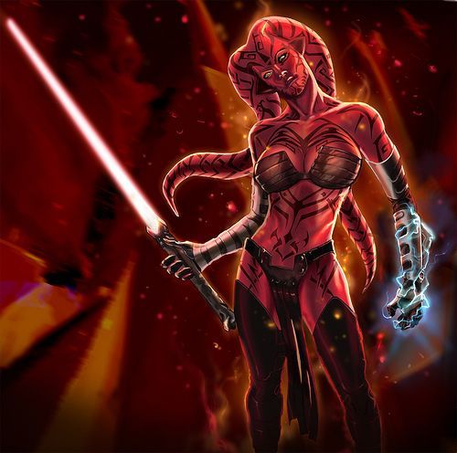 Elegant and loving Darth Talon - Star Wars, Art, Longpost