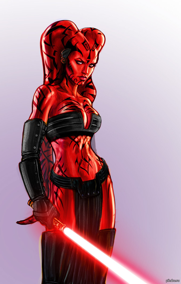 Elegant and loving Darth Talon - Star Wars, Art, Longpost