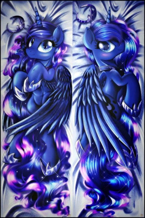 Princess Luna dakimakura design - My little pony, PonyArt, Princess luna, Ruhisu