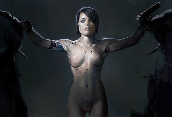 Early concept art for Ghost in the Shell - Movies, Concept Art, Ghost in armor, Longpost