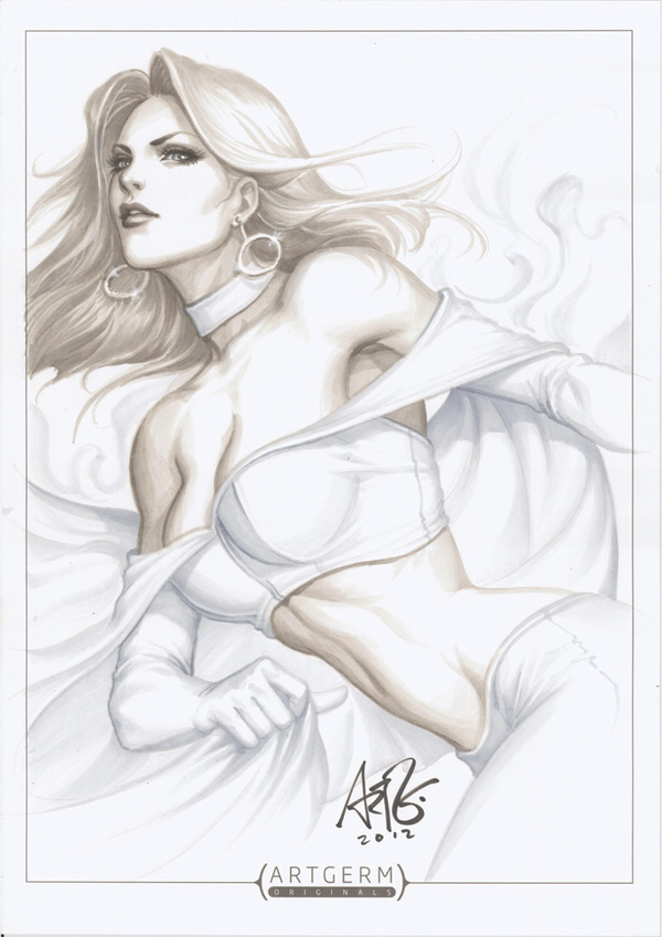 Emma frost - Art, Drawing, Images, Artgerm, Marvel, Emma Frost