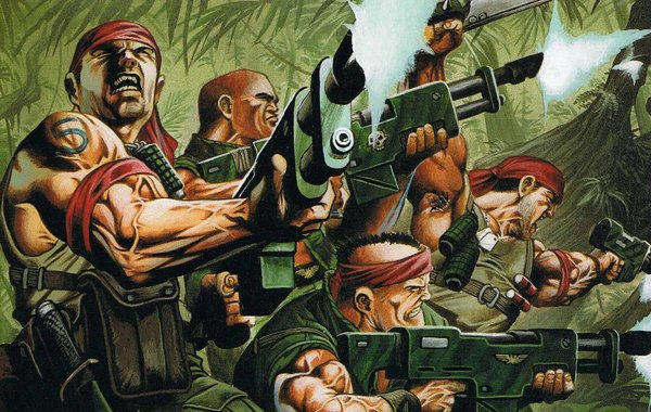Sons of Catachan - Warhammer 40k, Wh Art, Catachan Jungle Warriors, Imperial guard, Longpost