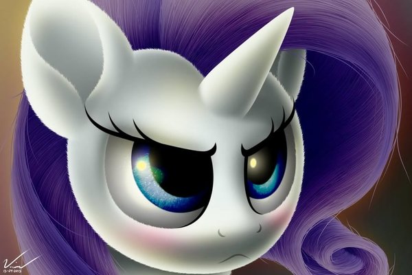 Cute Angry Marshmallow My Little Pony, Ponyart, Rarity, Symbianl