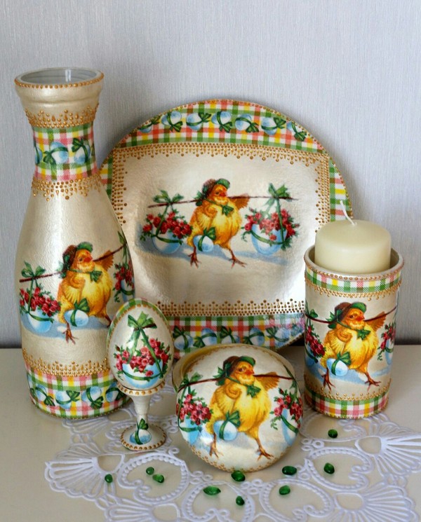 Easter set Pearl. - First post, Not mine, From the network, Beautiful, Kit, The photo, Needlework, Decoupage