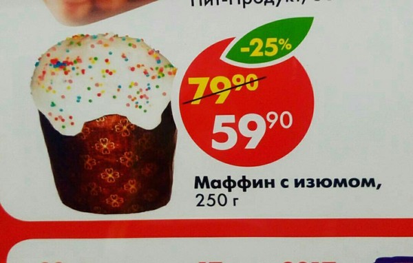 Пасхальный маффин