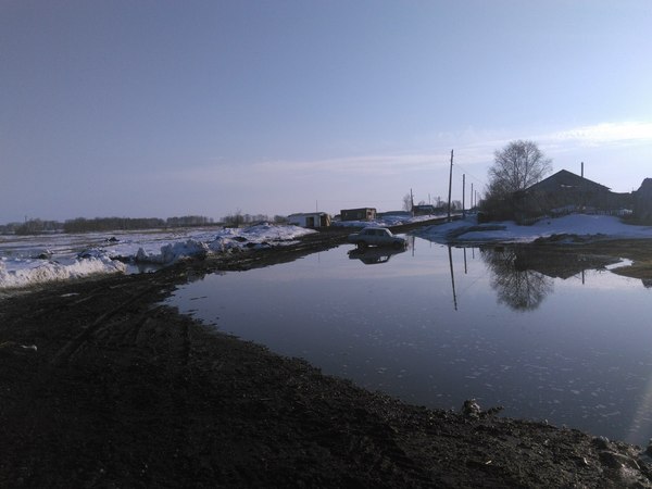 Came for a drink.. - My, Car, Waterhole, Village, 