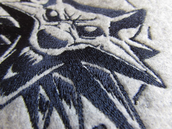 Logo The Witcher - My, Witcher, The Withcher, Stripe, Felt, Needlework, Embroidery, Computer embroidery, Longpost