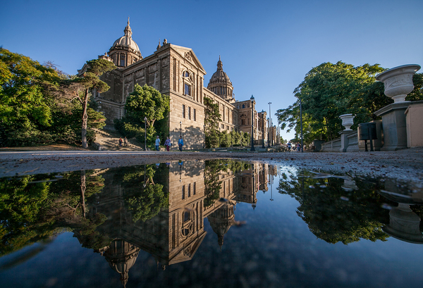 National Museum of Barcelona - The photo, Barcelona, Landscape, Straight, Barcelona city