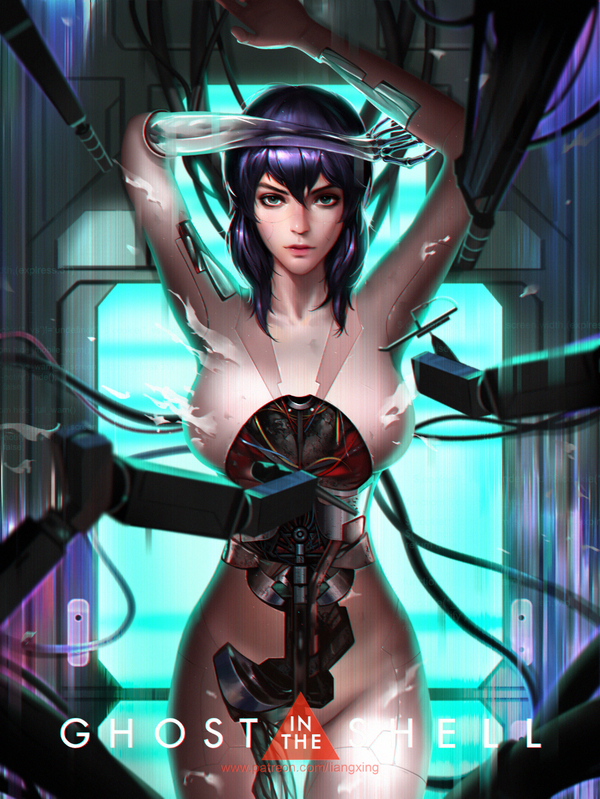 Ghost in the shell - Art, Anime, Ghost in armor, Kusanagi motoko