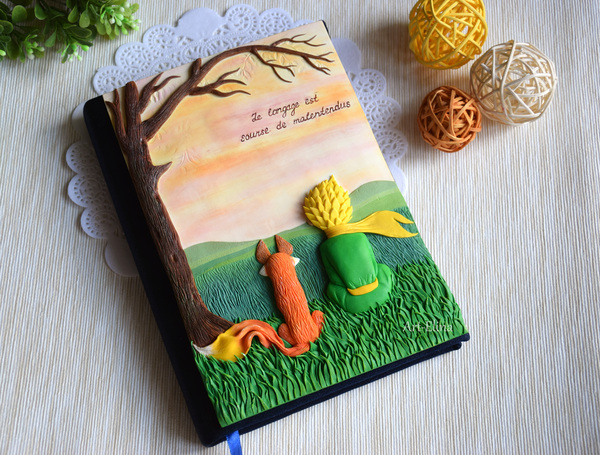 The Little Prince - cover decor - My, , Polymer clay, Little Prince, Longpost