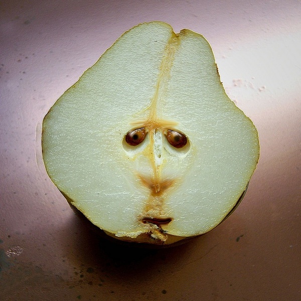 What are you all like, huh? - The photo, Pear, Incision, Pareidolia, What has become of us