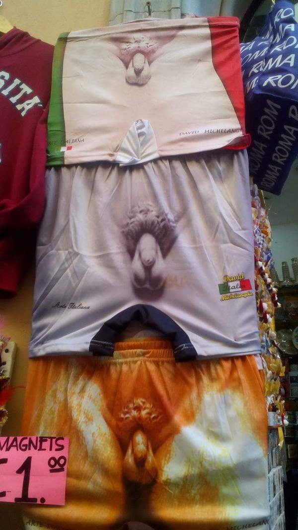 Rome, what would it be.. - NSFW, My, Underpants, Rome, Souvenirs, Italy