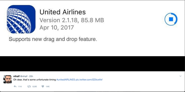    United airlines, , Twitter