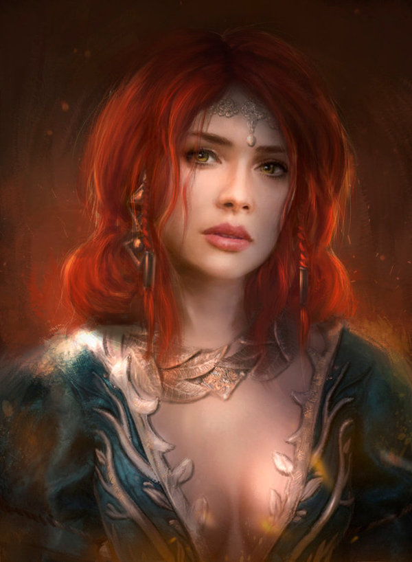 Triss Merigold - DeviantArt, Ведьмак, Рисунок, Девушки, Трисс Меригольд, Tamikaproud