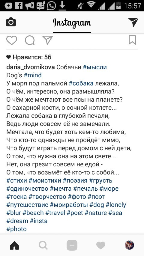 Daria Dvornikova about the dog and her thoughts... - Daria, Not mine, Dog, Poems