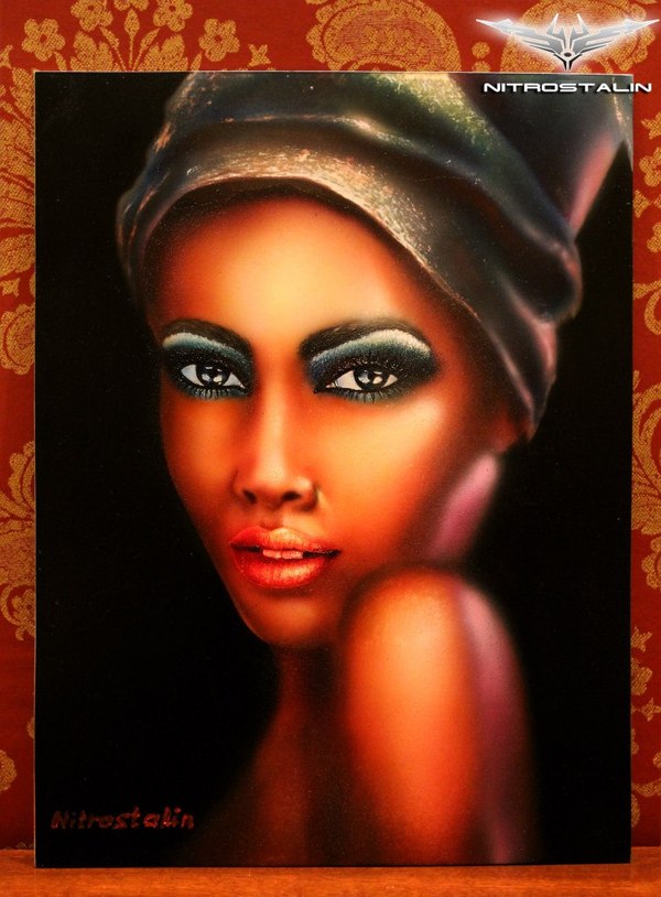 Portrait of a girl - My, Painting, Airbrushing, Portrait, Portrait by photo, Creation, Drawing, Airbrush