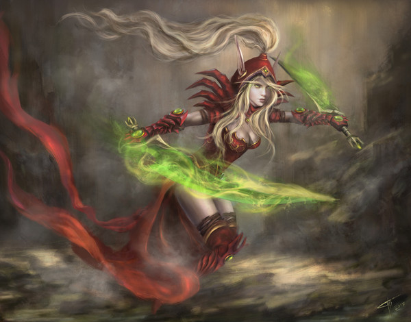 Races of Azeroth. - My, Valira, Blood elves, Wow, World of warcraft, Lore of the universe, Many letters, Longpost